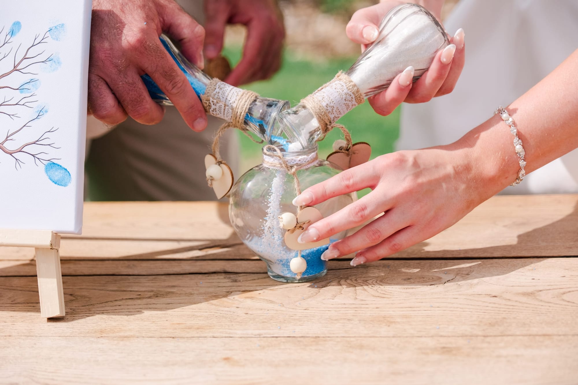 The sand ritual: reassuring, but not mandatory